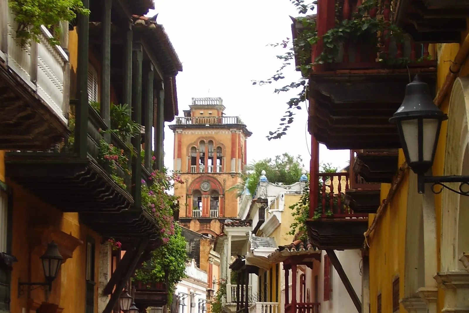 Calles coloridas de Cartagena de Indias